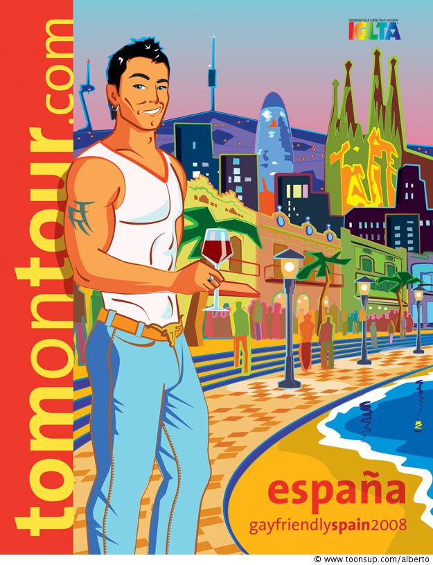 Illustration: Tom in Spanien 1