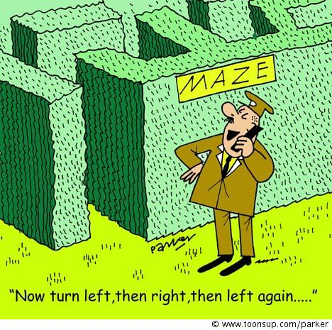 Cartoon: Turn left... 1