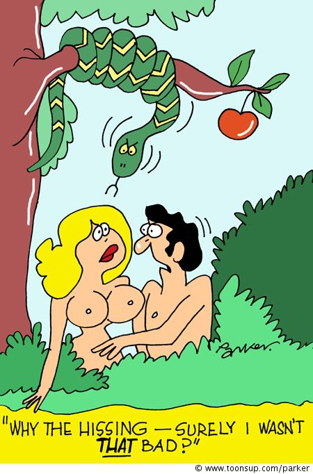 Cartoon: First garden games. 1
