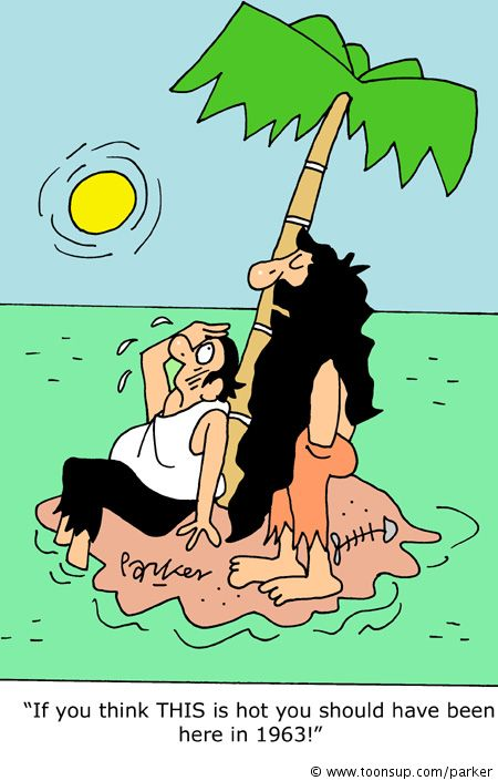 Cartoon: It ain't half hot! 1