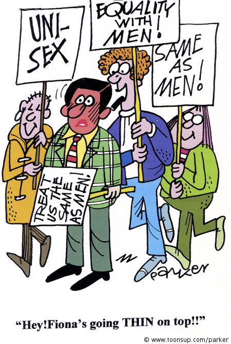 Cartoon: Lesbian march. 1