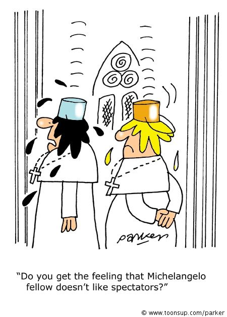 Cartoon: Painters block. 1