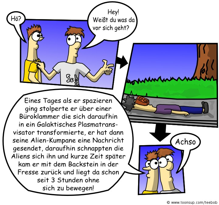 Comic: Backstein im Gesicht 1