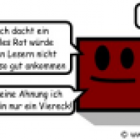 Wieso dunkelrot? (Pilot-Cartoon)
