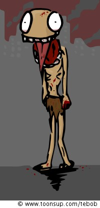 Illustration: Hungriger Zombie 1