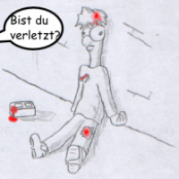 Bist du verletzt?
