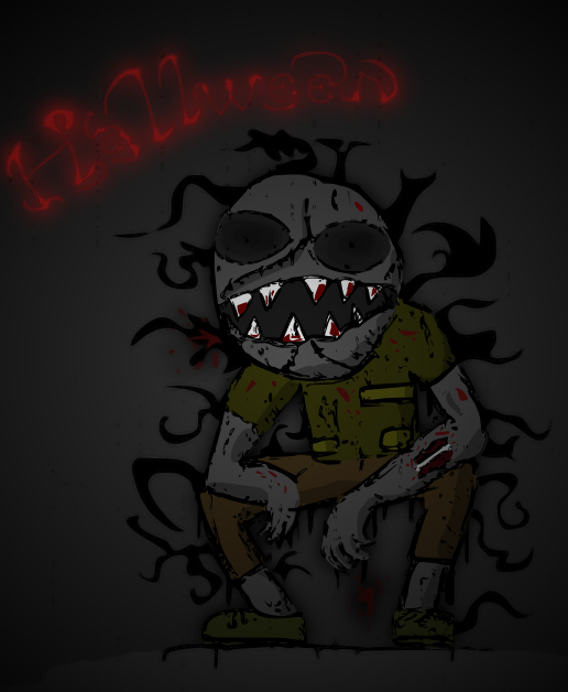 Illustration: Hallween BigHeadPuppet 1