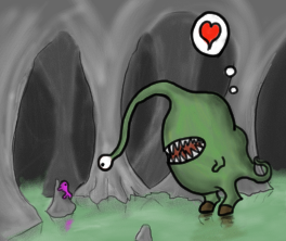 Illustration: Monster mit Herz 1
