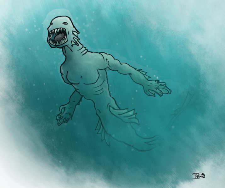 Illustration: Da ist was im Wasser 1