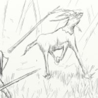 Zentaur Skizze