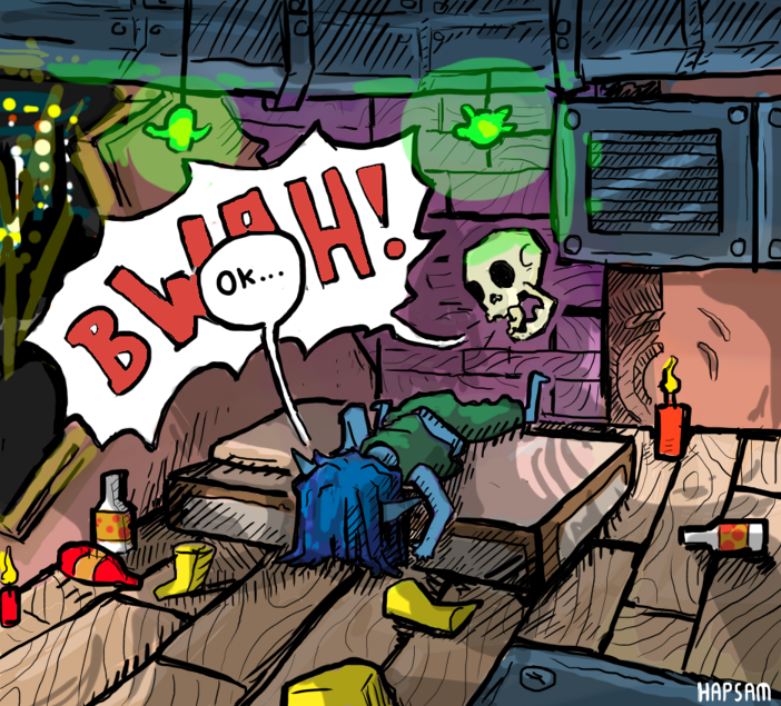 Illustration: Diaries of a spaceport janitor fanart 1