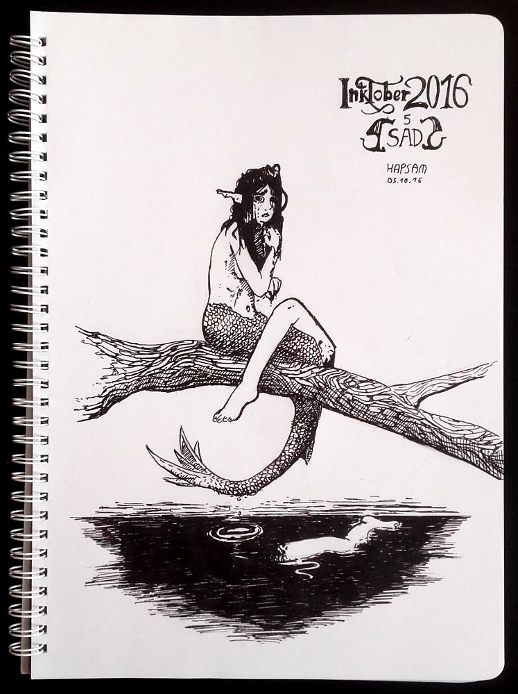 Illustration: 5 Sad Inktober 16 1