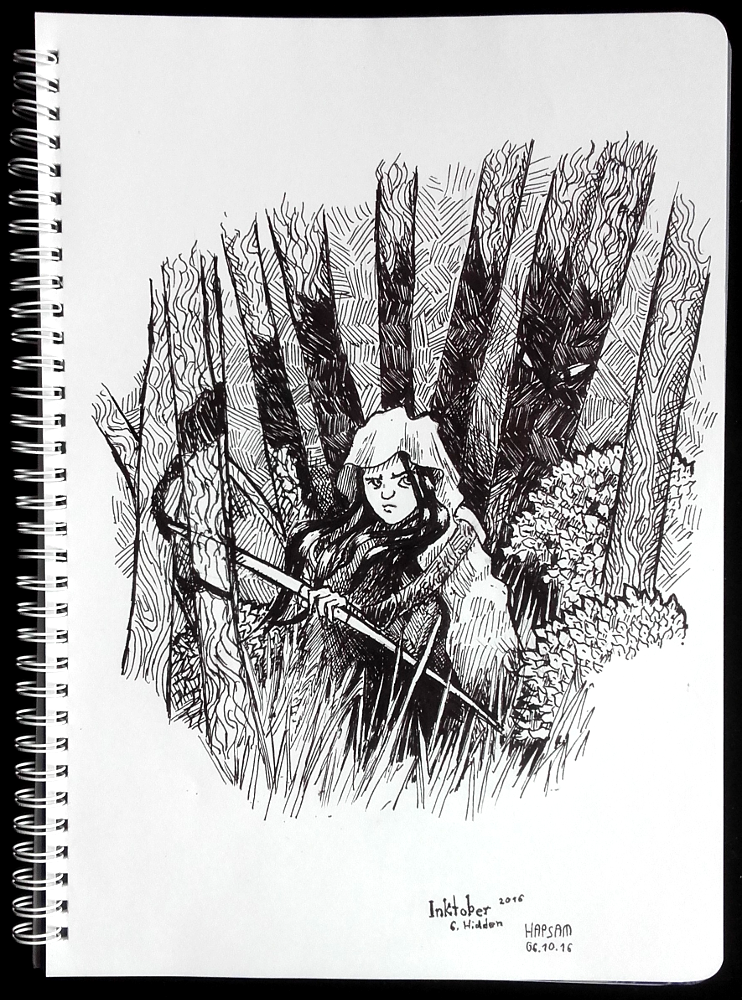 Illustration: 6 Hidden Inktober 16 1
