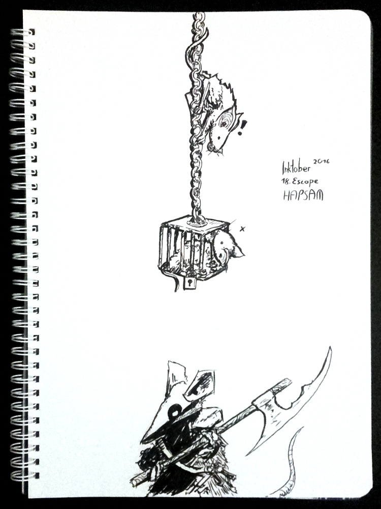 Illustration: 18 Escape Inktober 16 1