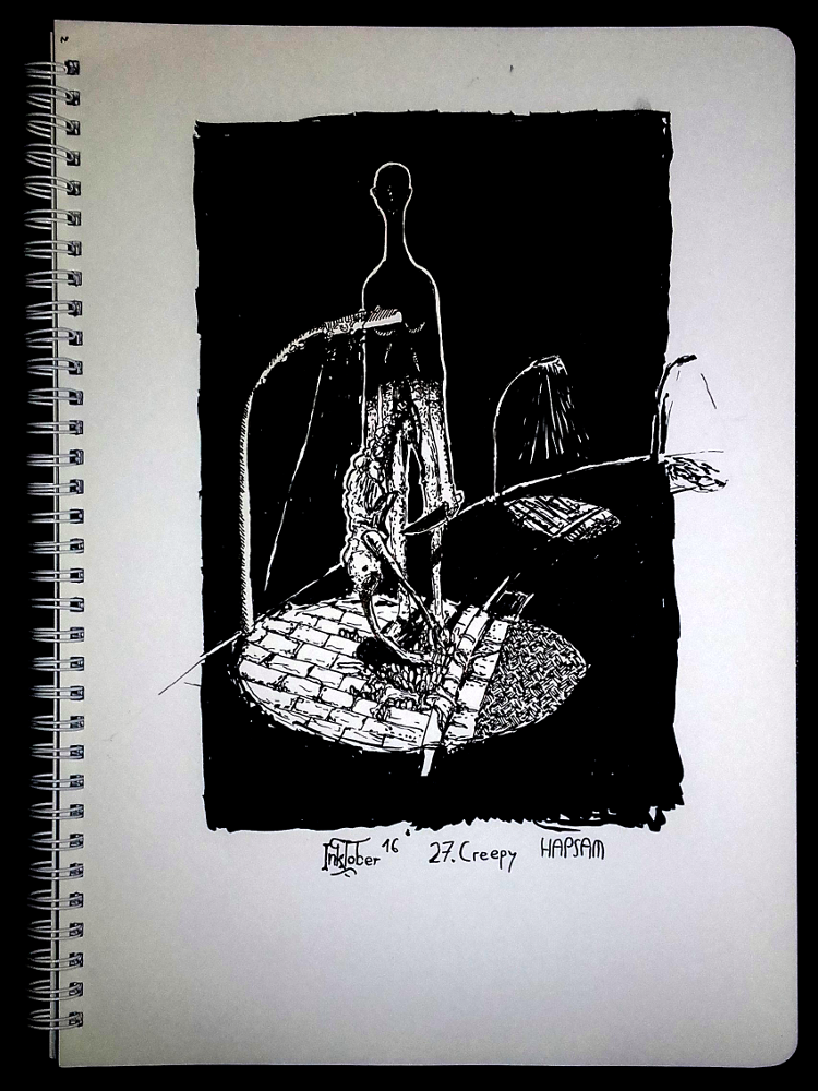 Illustration: 27 Creepy Inktober 16 1