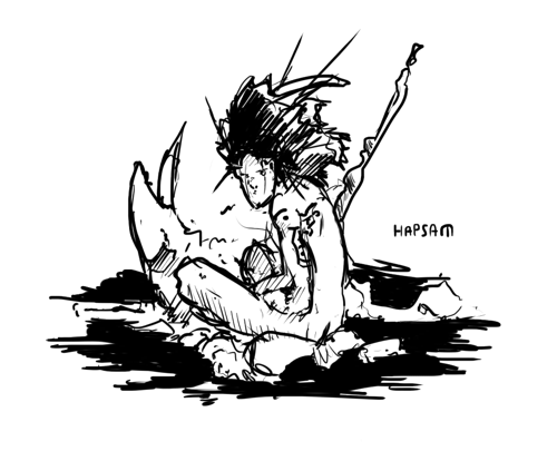Illustration: Januar digitale Doodles 5