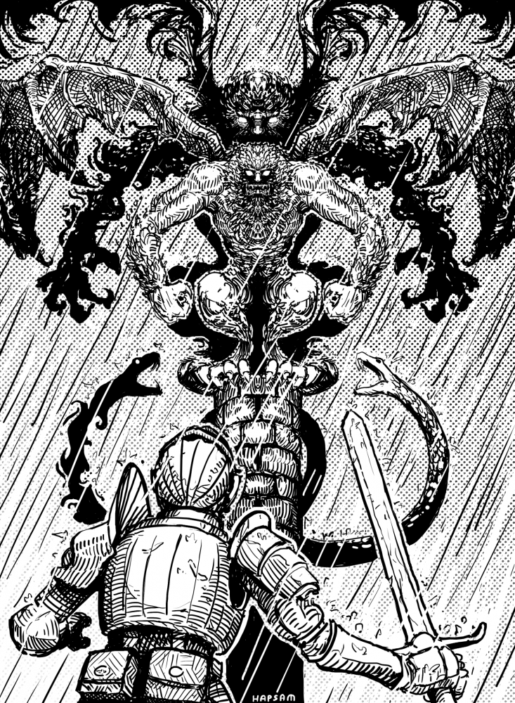 Illustration: Demon's Souls Maneater Fanart 1