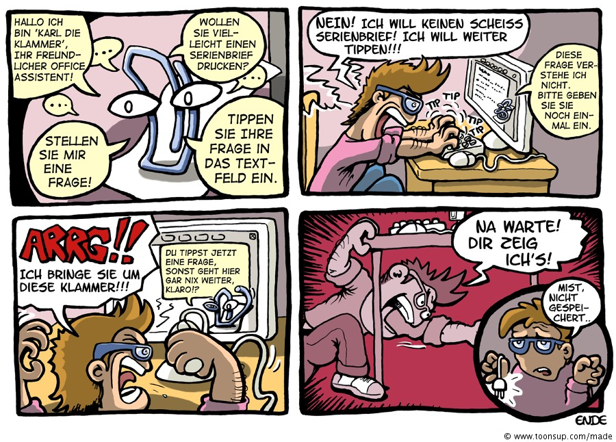 Comic: Karl die Klammer 1