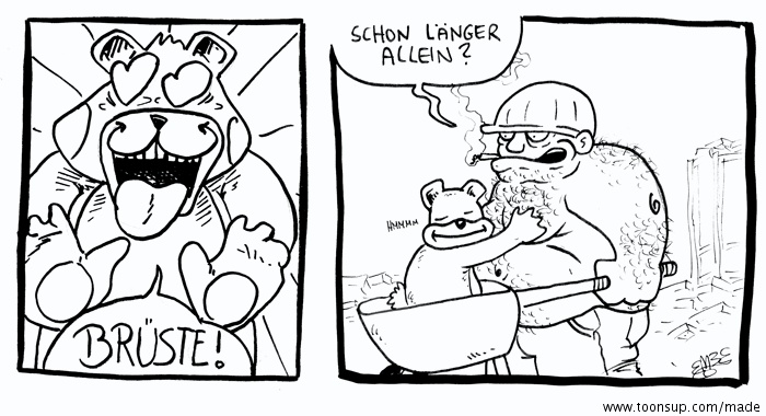Comic: Bären Busenfetisch 1