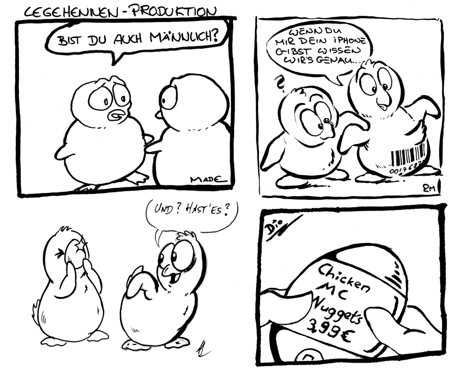 Comic: Legehennenproduktion 1