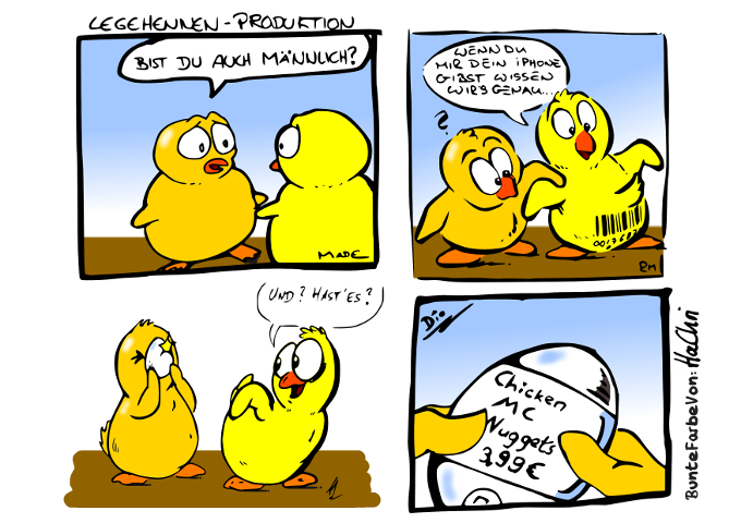 Comic: Legehennenproduktion 2