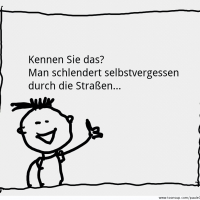 Cartoon: Schnürsenkelgedanken 1