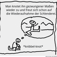 Cartoon: Schnürsenkelgedanken 3