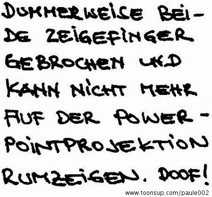 Cartoon: Seminar über Popel 5