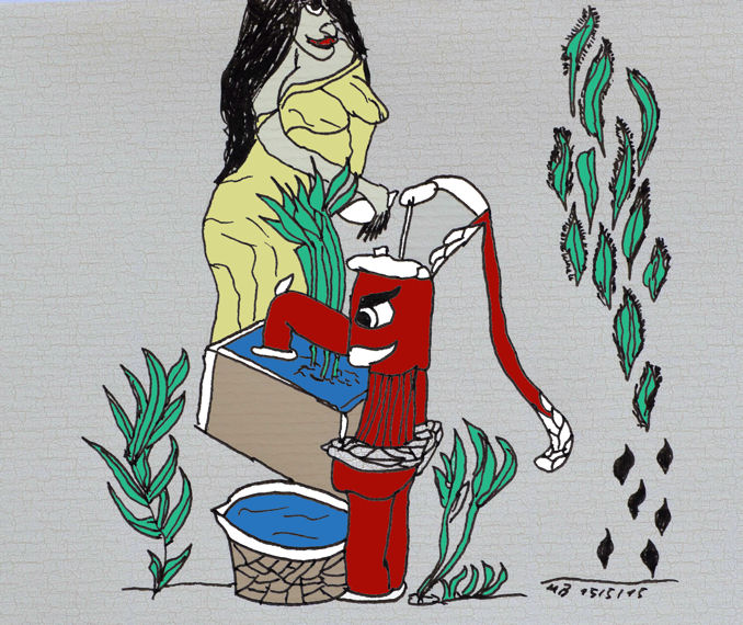 Illustration: Am Brunnen 1