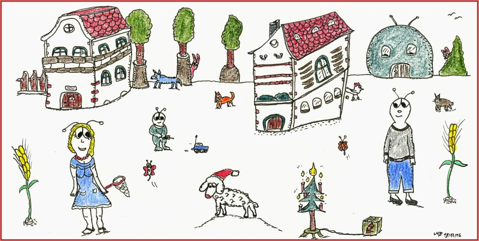 Illustration: Das Adventslamm 1
