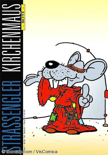 Comic: Strassengler KirchenMaus 1