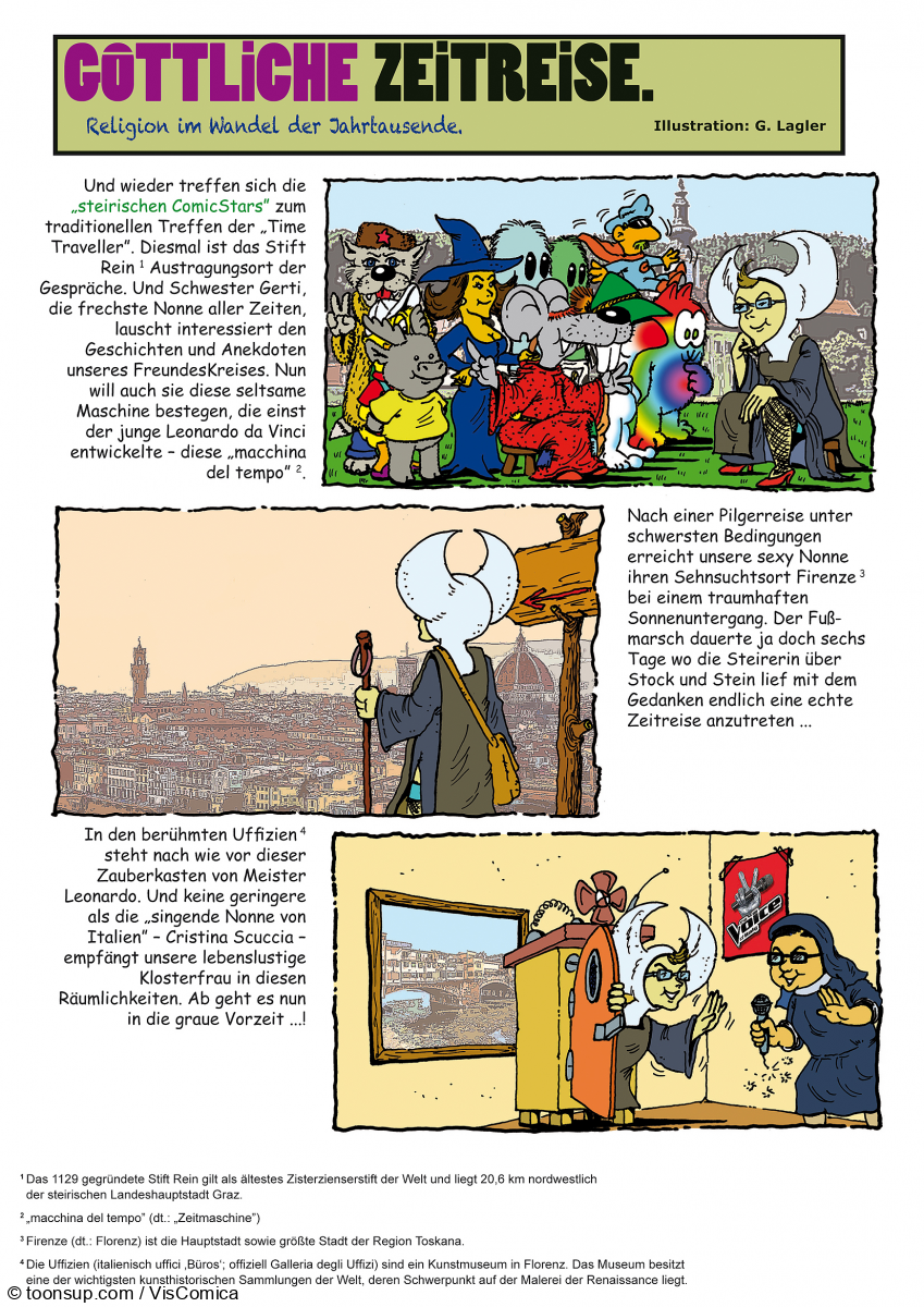 Comic: Schwester Gerti >> ZeitReise 1