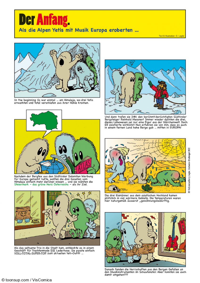 Comic: Die Alpen Yetis – The beginning. 2
