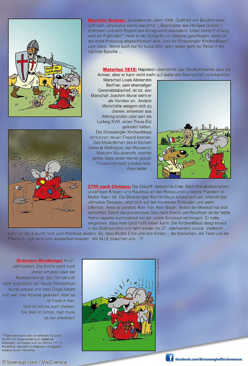 Comic: Strassengler KirchenMaus. ZeitReise. 2