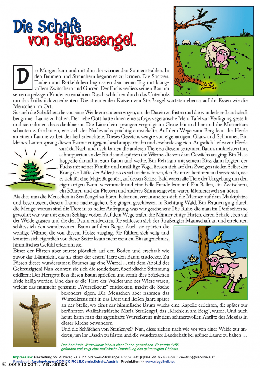 Illustration: Die Schäfchen von Strassengel. 1