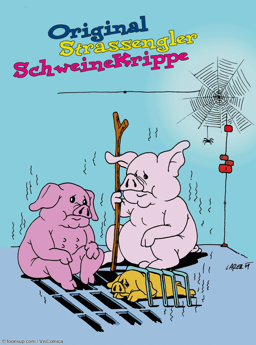 Cartoon: Original Steirische SchweineKrippe. 1