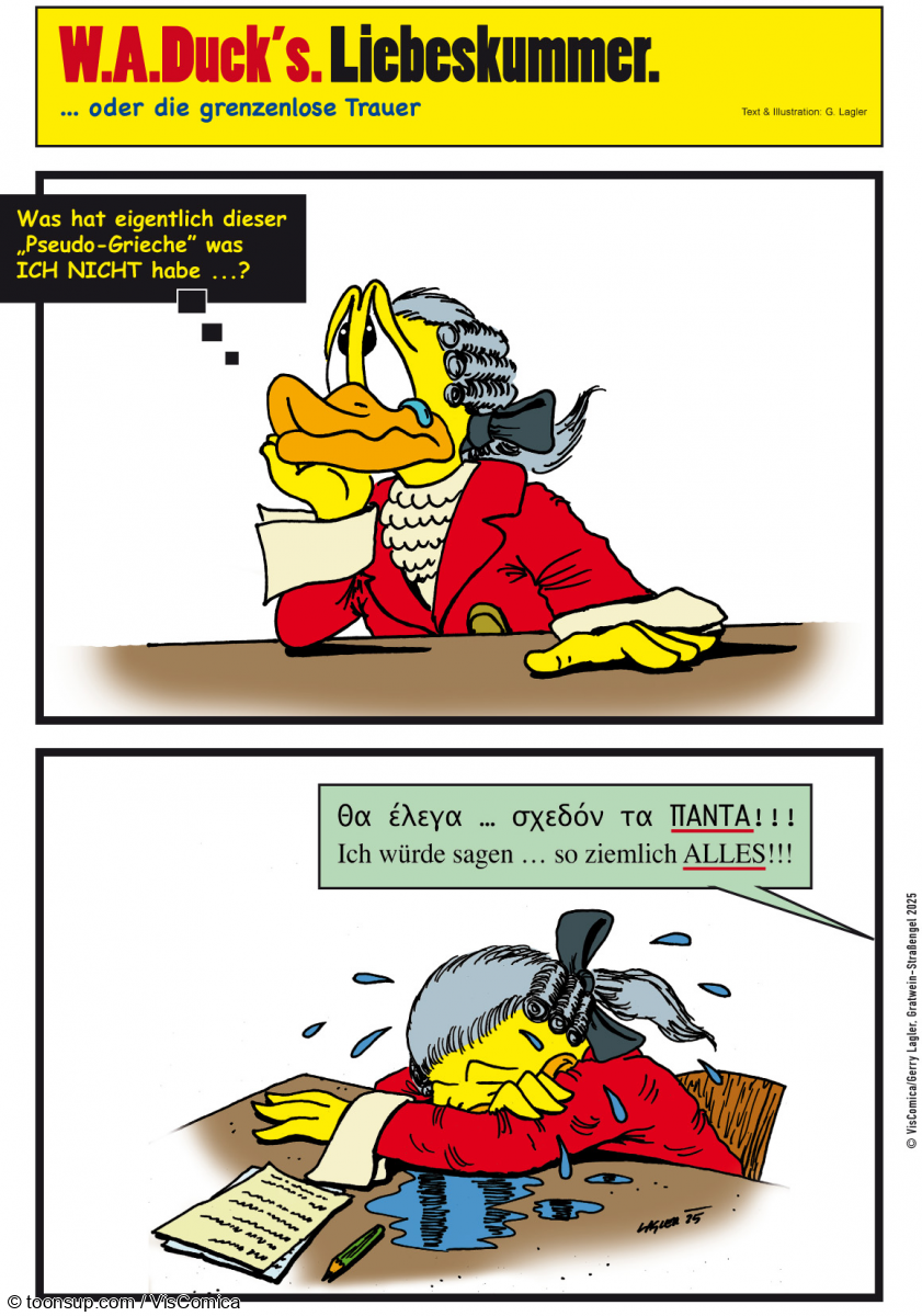 Cartoon: Comic. Liebeskummer. 1