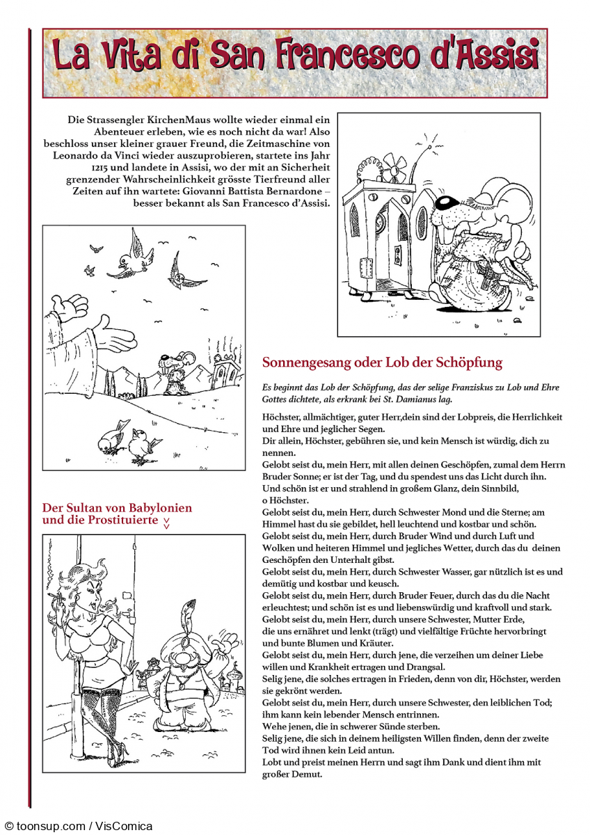 Comic: Die StrassenglerKirchenMaus – Abenteuer mit San Francesco 2