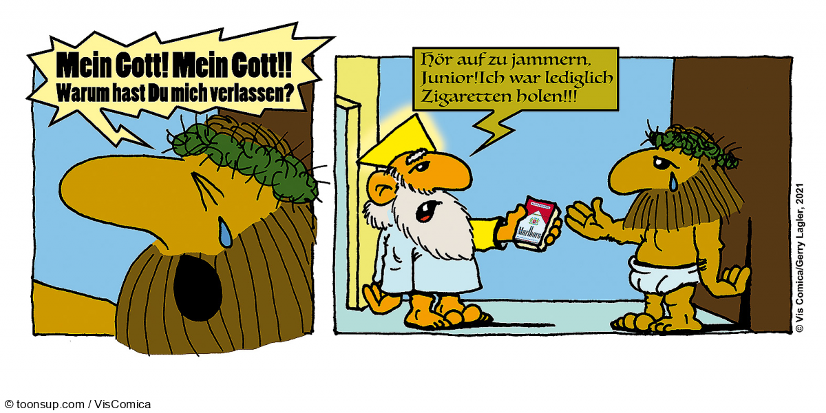 Cartoon: Smart Jesus. 1