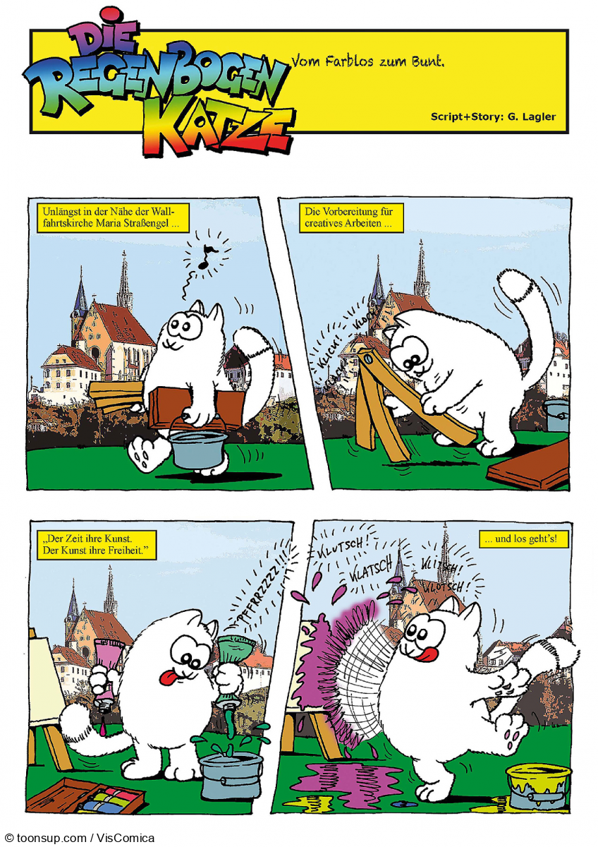 Comic: Die RegenBogenKatze von Strassengel – Jetzt wird’s bunt!!! 2