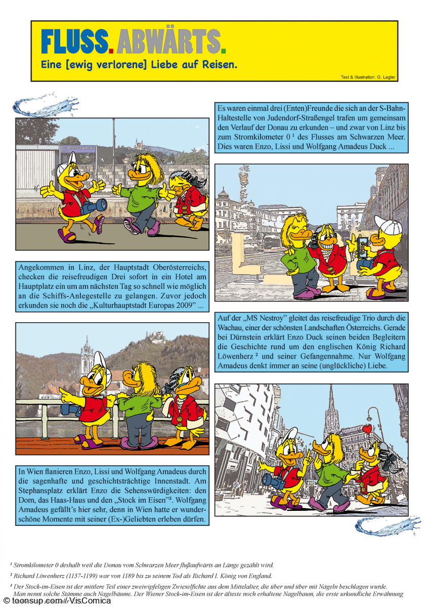 Comic: Wolfgang Amadeus Duck – DonauWellen. 2