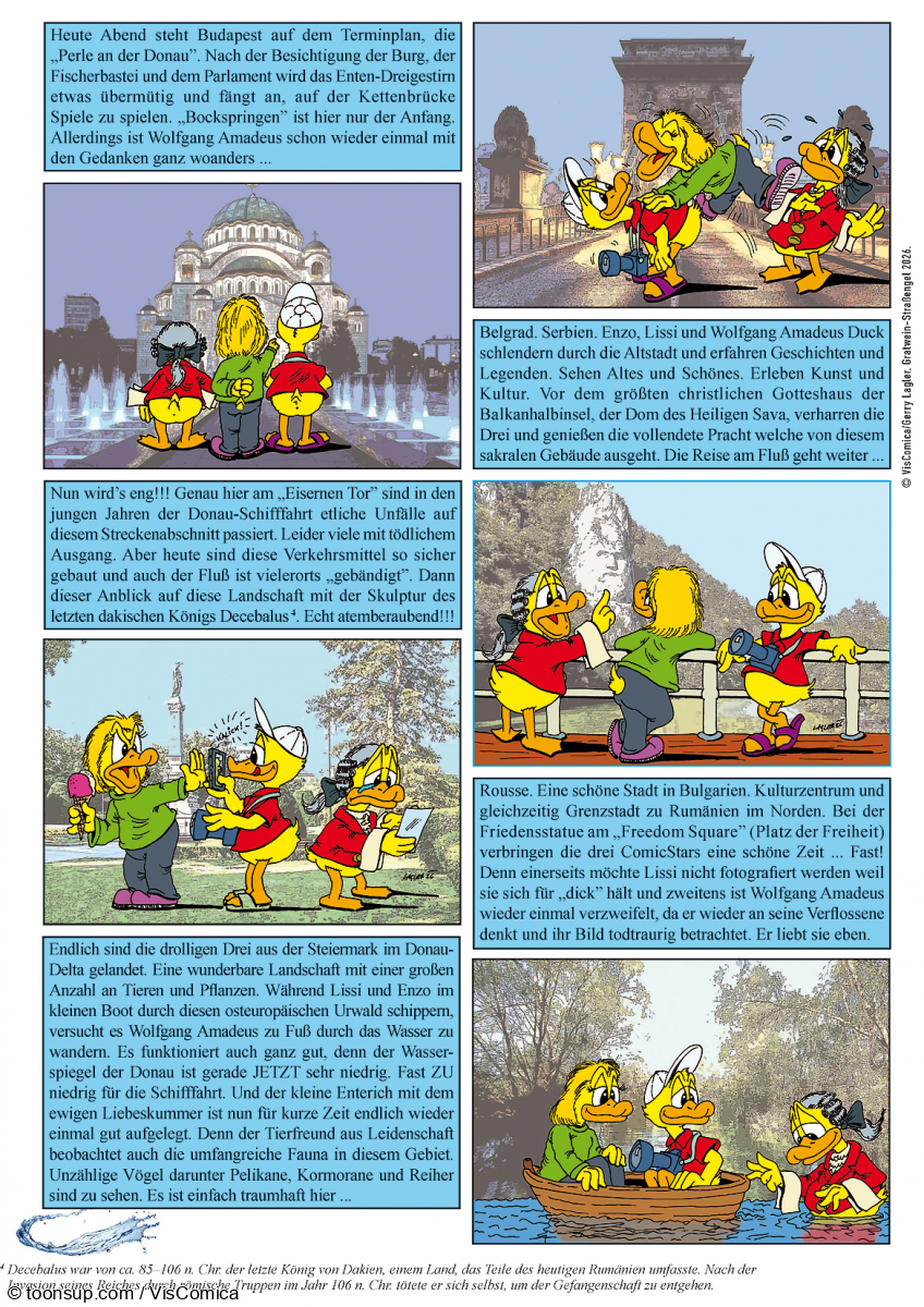 Comic: Wolfgang Amadeus Duck – DonauWellen. 3