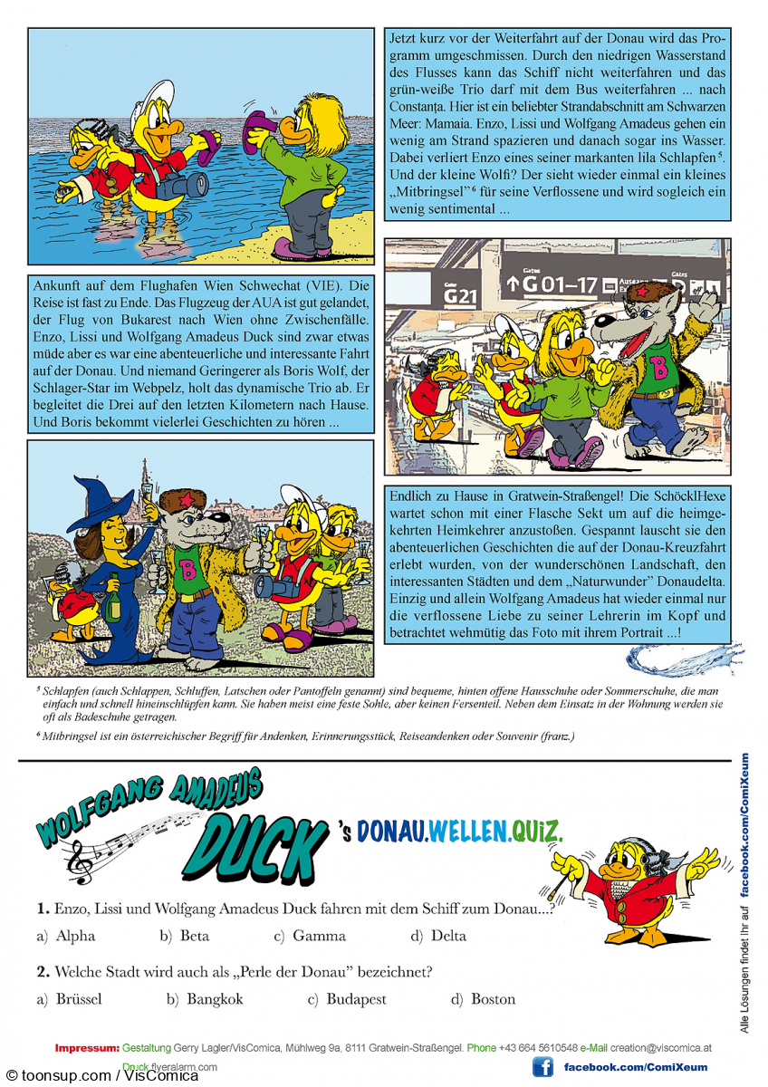 Comic: Wolfgang Amadeus Duck – DonauWellen. 4