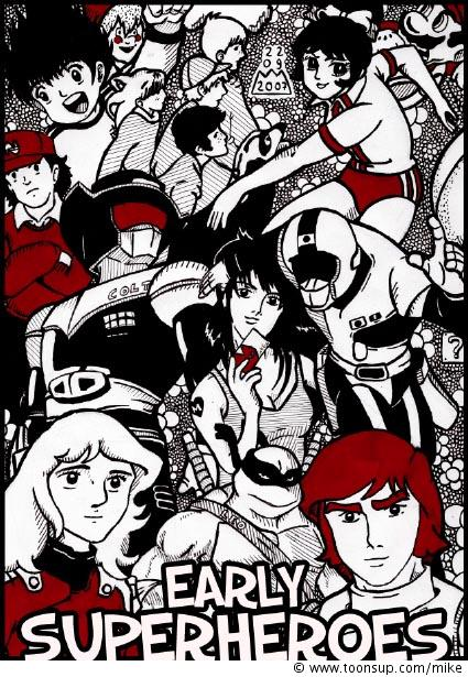 Illustration: Early Superheroes 1