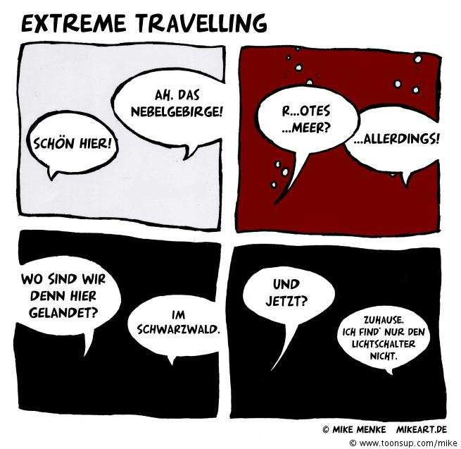 Cartoon: Extreme Travelling 1