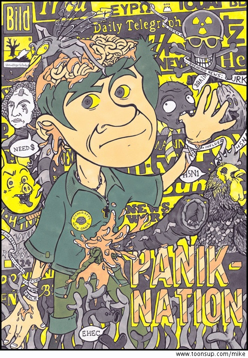 Rate- / Wimmelbild: Panik-Nation 1