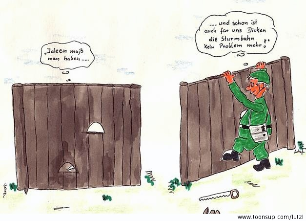 Cartoon: Ideen als noch alle zum Bund mussten ... 1