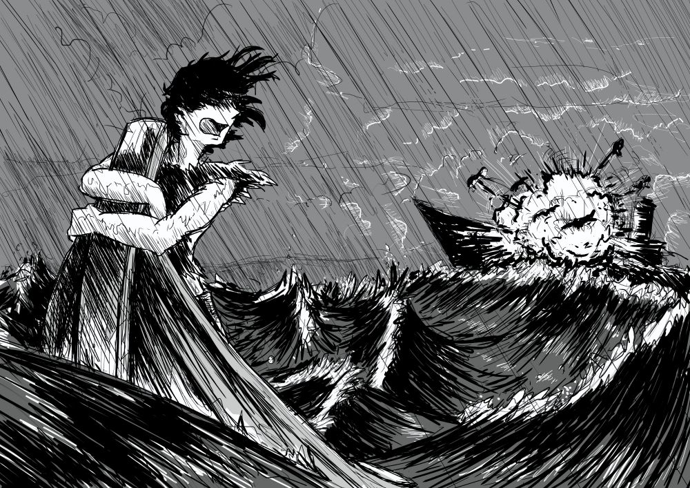 Illustration: In Seenot 1