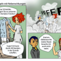 Dampfbügeln mit Nebenwirkungen