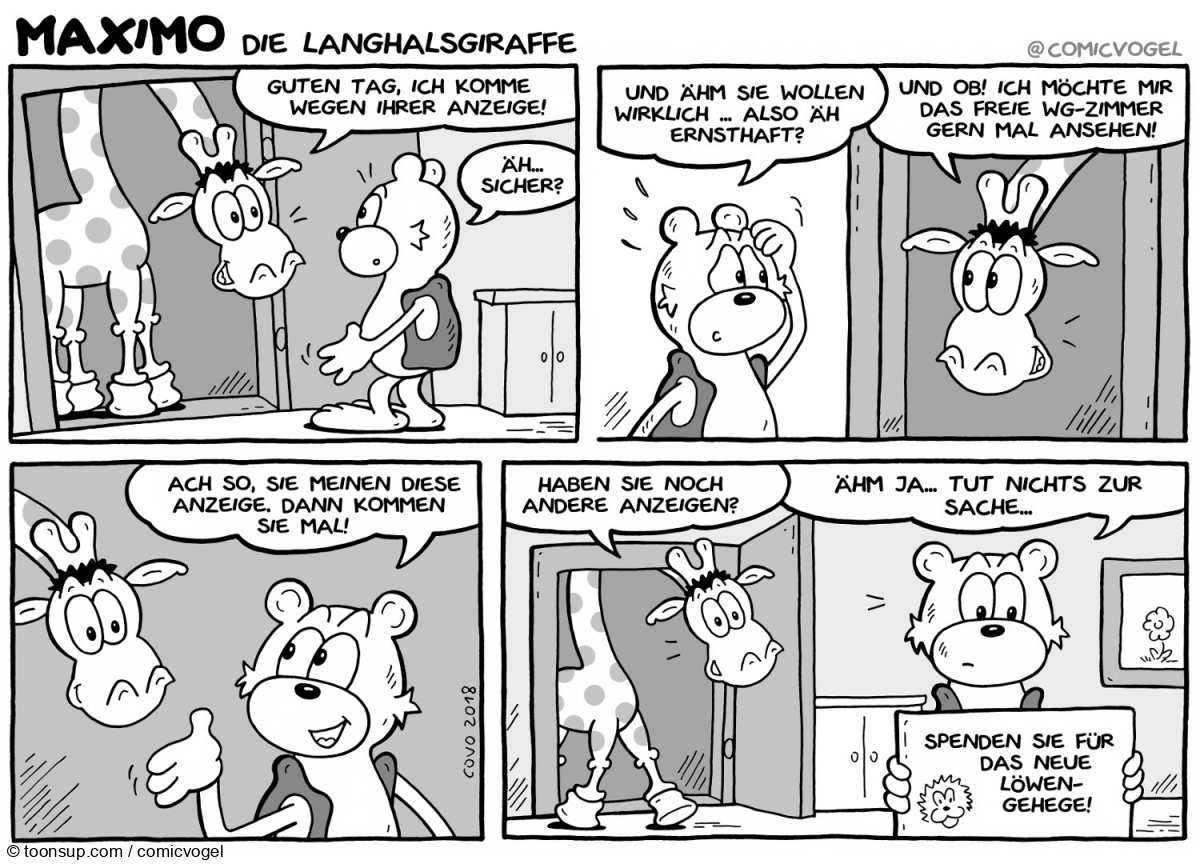 Comic: Maximo - Die Langhalsgiraffe Teil 1 1
